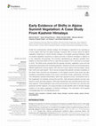 Research paper thumbnail of Early Evidence of Shifts in Alpine Summit Vegetation: A Case Study From Kashmir Himalaya