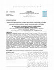 Research paper thumbnail of International Journal of Nursing Education and Research Effectiveness of Structured Teaching Programme on knowledge regarding selected government schemes among Antenatal mothers of Raipur