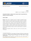 Research paper thumbnail of (In)seguridad ontológica y confianza social en América Latina: Una aproximación con modelos de ecuaciones estructurales