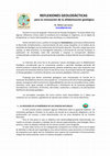 Research paper thumbnail of REFLEXIONES GEOLODÁCTICAS para la renovación de la alfabetización geológica