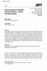 Research paper thumbnail of Interpreting the English School: History, Science and Philosophy, with Mark Bevir, Journal of International Political Theory (2020).