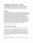 Research paper thumbnail of Pedagogical Methods in Design Thinking for the Pursuit of Innovation