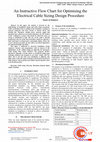 Research paper thumbnail of An Instructive Flow Chart for Optimising the Electrical Cable Sizing Design Procedure