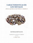 Research paper thumbnail of CARACTERISTICAS DE LOS METALES