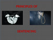 Research paper thumbnail of Presentation on Principles of Sentencing (1)