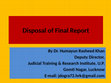 Research paper thumbnail of Presentation on Final Report (2)