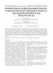 Research paper thumbnail of Statistical Analyses on Bioarchaeological Materials: Comparison between the Subsistence Economies in Tepe Sagzabad and Haftavan Tepe during the Iron Age