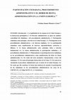 Research paper thumbnail of PARTICIPACIÓN CIUDADANA, PROCEDIMIENTO ADMINISTRATIVO Y EL DEBER DE BUENA ADMINISTRACIÓN EN LA UNIÓN EUROPEA