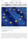 Research paper thumbnail of Enduring EU Solidarity during COVID-19