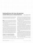 Research paper thumbnail of Reading between the lines: Recognizing insider references to school shootings