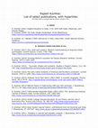 Research paper thumbnail of List of publications  with Hyperlinks