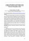 Research paper thumbnail of A Study of Microfinance and Its Impact on the Livelihoods of Market Women; Evidence from Yilo Krobo Municipality, Ghana