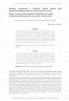 Research paper thumbnail of Estado, Violencia y Justicia: notas sobre otra institucionalidad para la intervención social