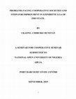 Research paper thumbnail of PROBLEMS FACING COOPERATIVE SOCIETIES AND STEPS FOR IMPROVMENT IN EZINIHITTE LGA OF IMO STATE