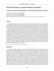 Research paper thumbnail of Food Waste Caused by Consumer Behaviour in Romania