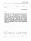 Research paper thumbnail of A verdadeira face do processo de reabilitação do Centro Histórico de Salvador