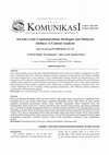 Research paper thumbnail of AirAsia Crisis Communications Strategies and Malaysia Airlines: A Content Analysis