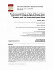 Research paper thumbnail of The Unintended Effects of Bank of Ghana’s Clean- Up Exercise on Unaffected Financial Institutions: Evidence from Yilo Krobo Municipality, Ghana