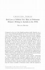 Research paper thumbnail of Red Love as Seditious Sex: Bans on Proletarian Women’s Writing in Australia in the 1930s