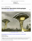 Research paper thumbnail of Speculative Anthropologies