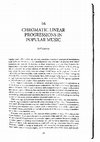 Research paper thumbnail of Chromatic Linear Progressions in Popular Music