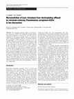 Research paper thumbnail of Bioremediation of toxic chromium from electroplating effluent by chromate-reducing Pseudomonas aeruginosa A2Chr in two bioreactors