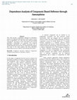 Research paper thumbnail of Dependence Analysis of Component Based Software through Assumptions