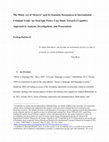 Research paper thumbnail of The Music Act of “Kosovo” and Its Semantic Resonances in International Criminal Trials: An Oral Epic Poetry Case Study Toward a Cognitive Approach to Analysis, Investigations, and Prosecutions