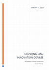 Research paper thumbnail of Learning Log - Innovation Course