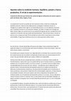 Research paper thumbnail of Apuntes sobre la condición humana. Equilibrio, pulsión y fuerza productiva. El rol de la experimentación