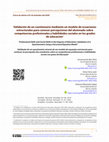 Research paper thumbnail of Validación de un cuestionario mediante un modelo de ecuaciones estructurales para conocer percepciones del alumnado sobre competencias profesionales y habilidades sociales en los grados de educación1