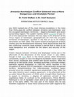 Research paper thumbnail of Armenia-Azerbaijan Conflict Ushered into a More Dangerous and Unstable Period