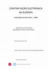 Research paper thumbnail of CONTRATAÇÃO ELETRÓNICA NA EUROPA