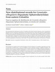 Research paper thumbnail of New distributional records for Gonatodes albogularis (Squamata: Sphaerodactylidae) from eastern Colombia