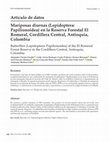 Research paper thumbnail of Butterflies (Lepidoptera: Papilionoidea) of the El Romeral Forest Reserve in the Cordillera Central, Antioquia, Colombia