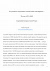 Research paper thumbnail of Is it possible to do psychiatric research without valid diagnosis? - The case of EU-AIMS Longitudinal European Autism Project