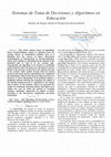 Research paper thumbnail of Sistemas de Toma de Decisiones y Algoritmos en Educación: Análisis de Sesgos desde la Perspectiva Sociocultural (versión extendida en español)