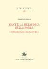 Research paper thumbnail of Emanuele Cafagna, Kant e la metafisica della forza. Un'interpretazione dei primi scritti