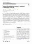 Research paper thumbnail of Modeling human thinking about similarities by neuromatrices in the perspective of fuzzy logic