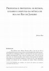 Research paper thumbnail of Propostas e protestos: os ritmos, lugares e disputas da música de rua no Rio de Janeiro