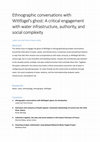 Research paper thumbnail of Ethnographic conversations with Wittfogel's ghost: A critical engagement with water infrastructure, authority, and social complexity