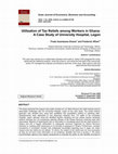 Research paper thumbnail of Utilization of Tax Reliefs among Workers in Ghana: A Case Study of University Hospital, Legon.