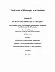 Research paper thumbnail of The Practicality of Philosophy as a Discipline (Volume II) Part I