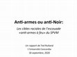 Research paper thumbnail of Anti-armes ou anti-Noir : Les cibles raciales de l'escouade «anti-armes à feu» de Montréal