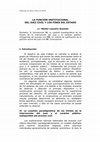 Research paper thumbnail of LA FUNCIÓN INSTITUCIONAL DEL JUEZ CIVIL Y LOS FINES DEL ESTADO