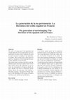 Research paper thumbnail of La generación de la no pertenencia: La literatura del exilio español en Francia The generation of not-belonging: The literature of the Spanish exile in France