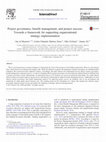 Research paper thumbnail of Project governance, benefit management, and project success: Towards a framework for supporting organizational strategy implementation