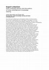 Research paper thumbnail of Export urbanism Asian emerging donors and the politics of urban development knowledge sharing