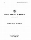 Research paper thumbnail of INDIAN JOURNAL OF POLITICS