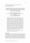 Research paper thumbnail of A Study of Saudi Advanced Academic Writing Students' Perceptions of Research Essays, and Gaps in Their Knowledge